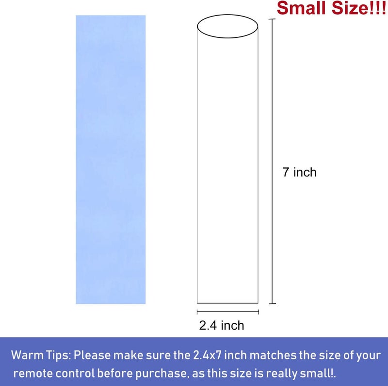 Morepack Remote Control Shrink Wrap Bags,2.4x7 Inches 100 Pieces Remote Control Cover Protector - Image 2