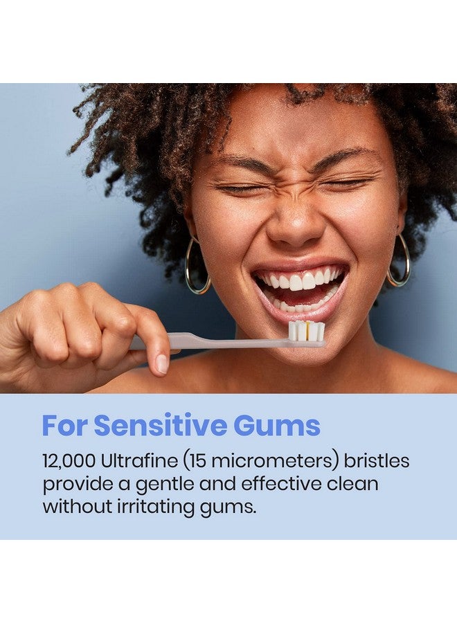 Lindo Polishing Toothbrush - for Sensitive Gums and Teeth, 12000+ Ultra Fine Bristles, Soft and Gentle, Deep Clean, Pack of 4 - Image 2