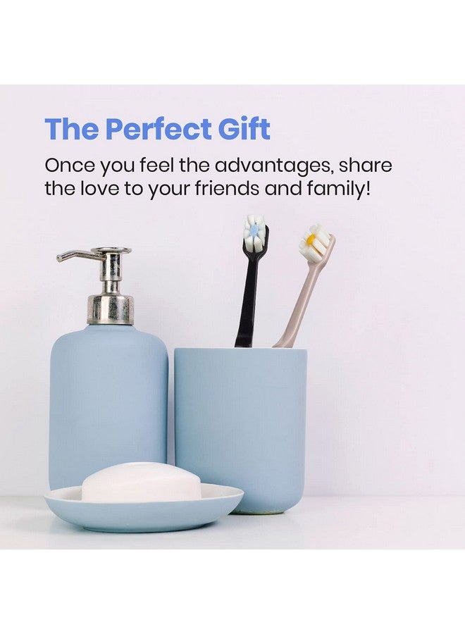 Lindo Polishing Toothbrush - for Sensitive Gums and Teeth, 12000+ Ultra Fine Bristles, Soft and Gentle, Deep Clean, Pack of 4 - Image 5