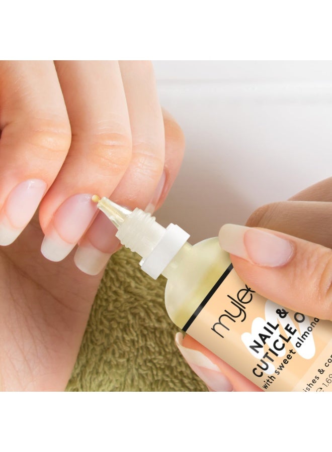mylee Sweet Almond Nail and Cuticle Oil 50ml Deeply Hydrating & Nourishing Cuticle Conditioner Oil Non Greasy Formula and Leaves No Sticky Residue Lightly Scented With Almond Oil - Image 2