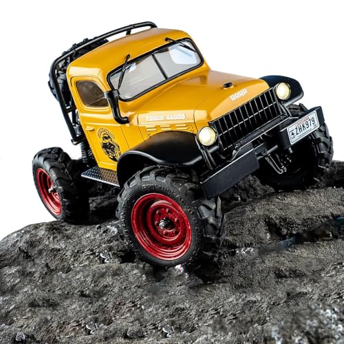 EAZYRC FMS FCX24 Power Wagon 124 RC Crawler Brushed 4x4 RTR Rock Crawler with Portal axle 2Speed Transmission PC Hard Body RC Car for Adults and Gift - Image 1