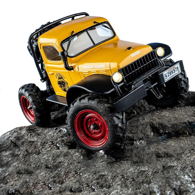 EAZYRC FMS FCX24 Power Wagon 124 RC Crawler Brushed 4x4 RTR Rock Crawler with Portal axle 2Speed Transmission PC Hard Body RC Car for Adults and Gift - Image 2