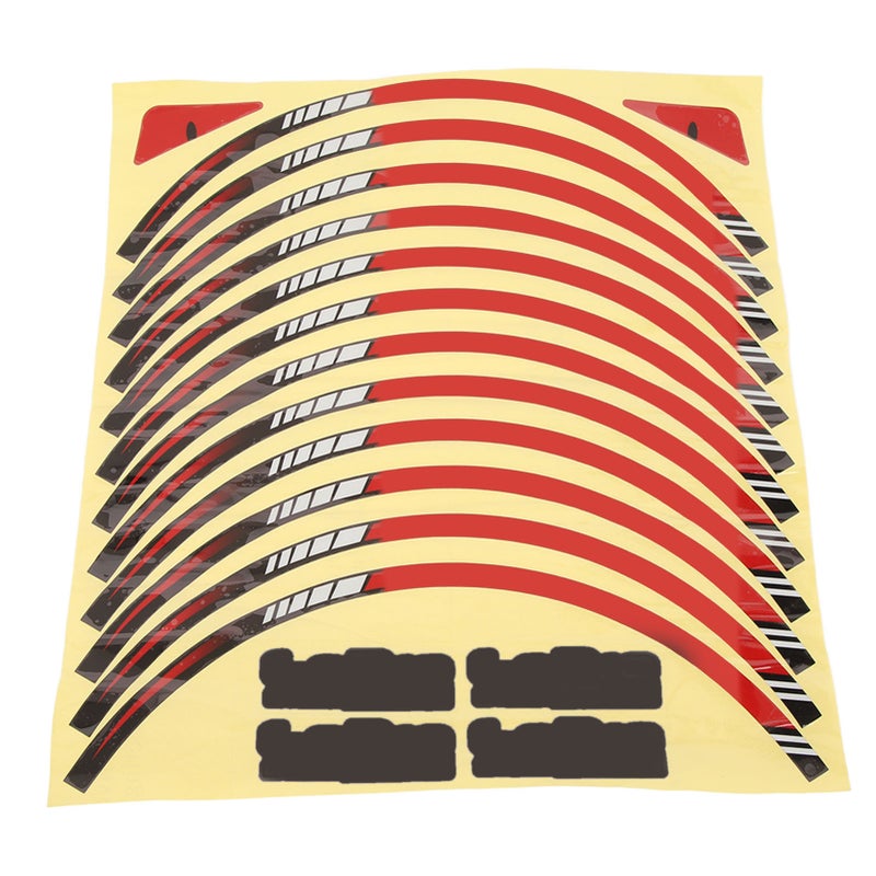 Reflective Motorcycle Rim Tape: Self Adhesive Waterproof Durable Wheel Decals - Easy To Install Decorative Stripes for Forza 125, Forza 750 Motorcycle Wheels - Image 1
