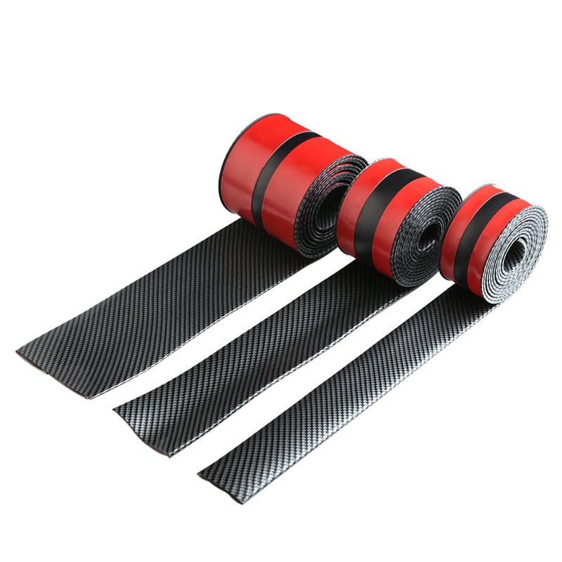 Universal Car Sticker 4D Carbon Fiber Rubber DIY Door Sill Protector Edge Guard 1m 5cm - Image 4