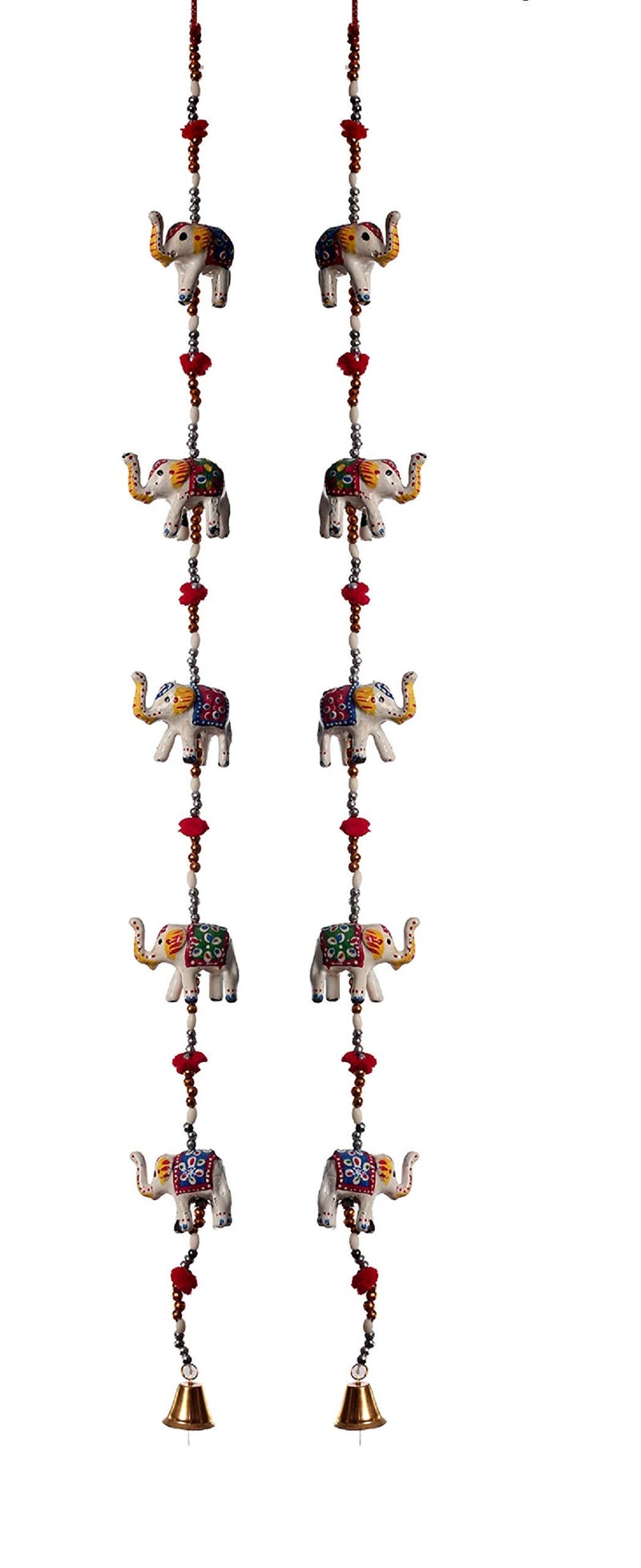 DreamKraft Paper Mache Elephant Door Hangings (114 cm, White) - Image 4