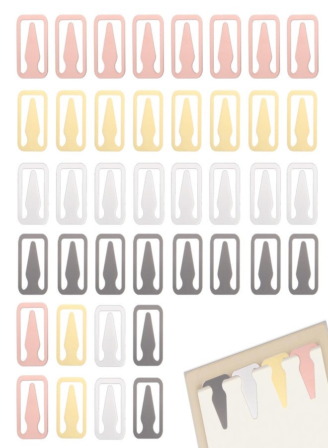 Bremorou 80Pcs Book Darts Bookmarks Page Markers Tin Mixed Metals Book Line Markers Tin Mixed Metals Bookmarkers Book Page Markers Bulk Mini Tin Brass Book Line Marker For Reading Teachers Students Book Lovers - Image 1