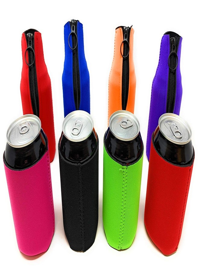 Funiverse Bulk 24 Pack Bottle and Can Insulated Cooler Sleeves - 12 Cans and 12 Bottles in Assorted Colors - Image 1