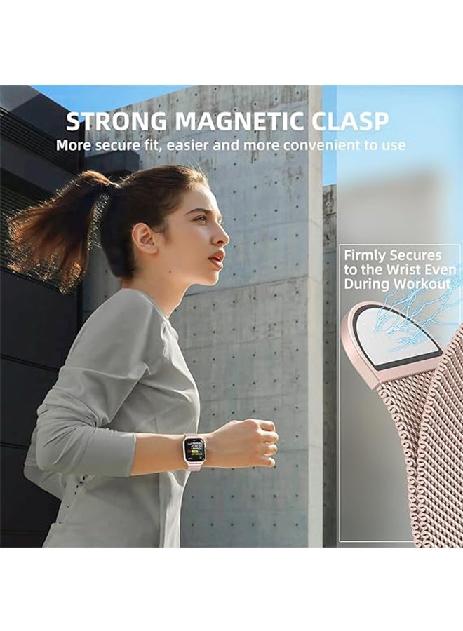 HAVEN Compatible with Apple Watch Band 38mm 40mm 42mm  Women and Men,Stainless Steel Mesh Loop Magnetic Clasp Replacement for iWatch Band Series SE 6 5 4 3 2 1 - Image 3