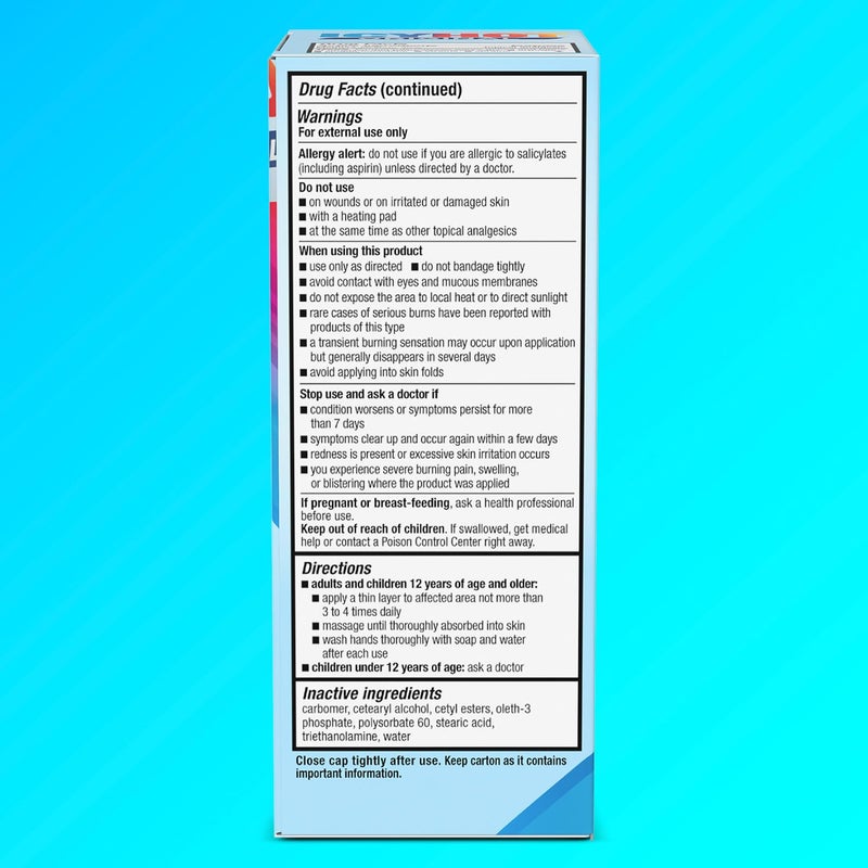 Icy Hot كريم تخفيف الألم الأصلي آيسي هوت، تخفيف سريع للألم مع المنثول 10% والميثيل ساليسيلات 30%، علاج بالتباين بين الثلج والحرارة لآلام الظهر، المفاصل، إجهاد العضلات والتهاب المفاصل، 1.25 أونصة - Image 2