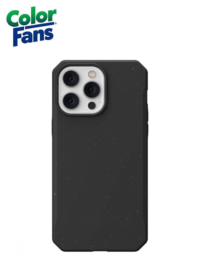 Color Fans Outback Biodegradable iPhone 14 Pro Case Eco-Friendly Rugged Ultra Slim Protective Cover Black - Image 3