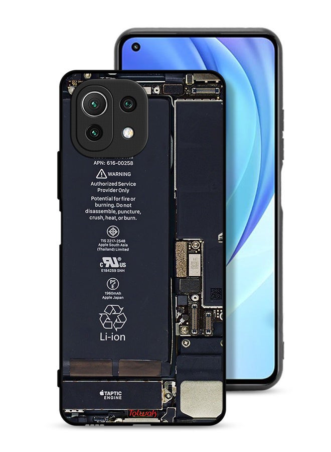 Tolwak Xiaomi Mi 11 Lite 5G Protective Case Cover Phone Circuit Pattern - Image 1