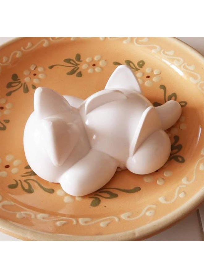 Mold for rice Cat Rice Mold, Cute Animal Rice Shaper, Kitchen DIY Lunch Decoration Tool, White - Image 5