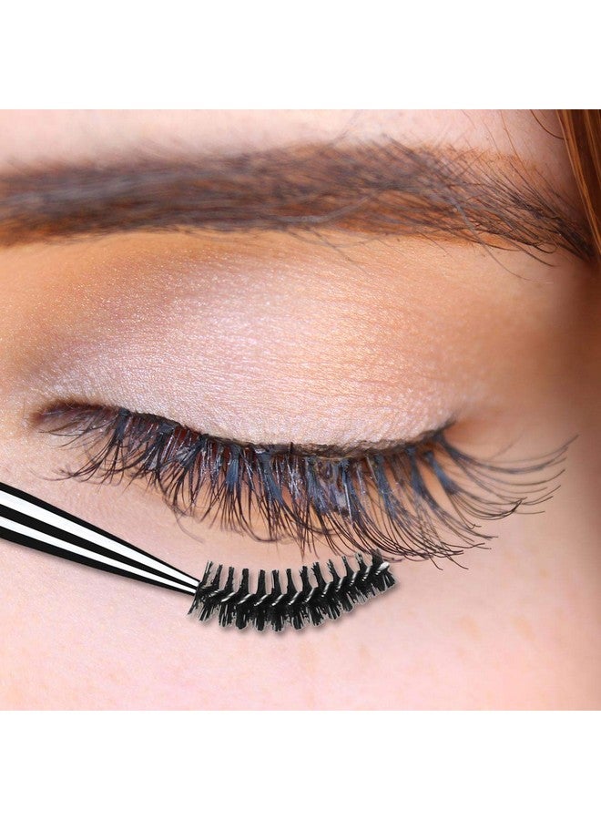 Tbestmax Eye Brush Mascara Wands Eyelash Spoolie Brushes Eye Brow Brush Applicator With Cap For Travel, Crystal White Black Gold 3 Pcs - Image 4