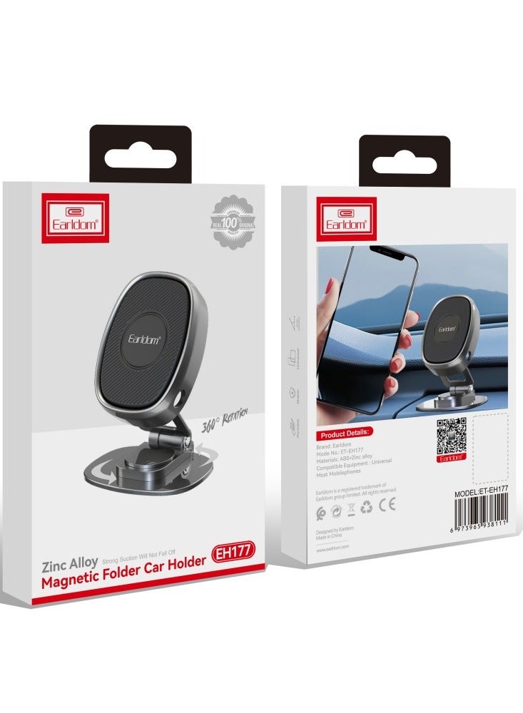 ELTRAZONE Magnetic Phone Holder – Universal, Black, Strong Magnetic Grip for Secure Smartphone Mounting in Cars - Image 4