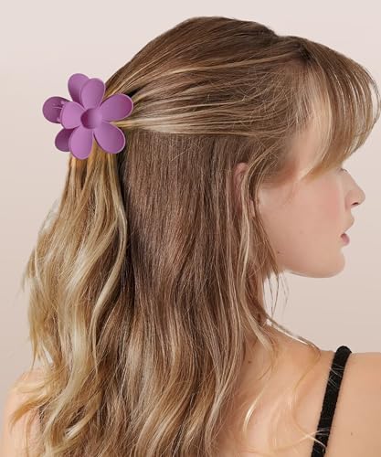Sunolga 8PCS Hair Clips for Women, Flower Claw Clips for Thick Hair, Non-Slip Hair Accessories with Multi-Styles, Colorful Hair Claw Clips and Variety Pack, Ideal for Girls - Image 4