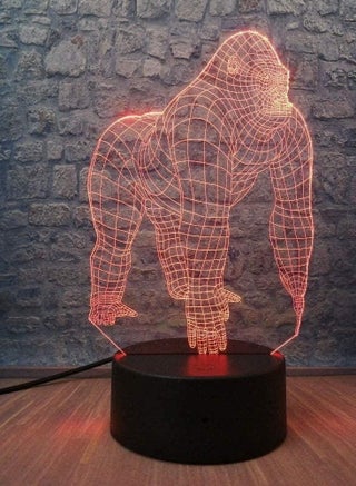 Multicolour Active Animal Orangutan Gorilla Chimpanzee 3D Optical USB LED Lamp 16 Color Change Mood Illusion Night Light Decoration - pzsku/ZF7EDD578ACF053B1387FZ/45/_/1658859519/72006cd4-573d-41fc-bd96-1f6151c3a00f