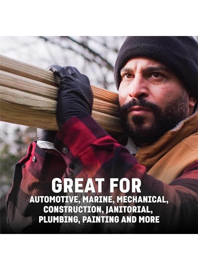 Heavy-Duty Nitrile Disposable Gloves (100 Count, 6 mil) - Chemical Resistant & Latex-Free - Strong Textured Grip for Maximum Protection - Image 2