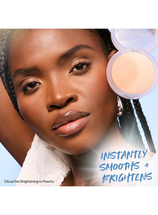 Kosas Cloud Set Face Brightening Powder - Pressed Brightening Powder, Smooths Shine Control, Coverage for Dark Undereye & Uneven Skin - Lightweight Setting Powder - Peachy (Sheer Brightening Peach) - Image 3