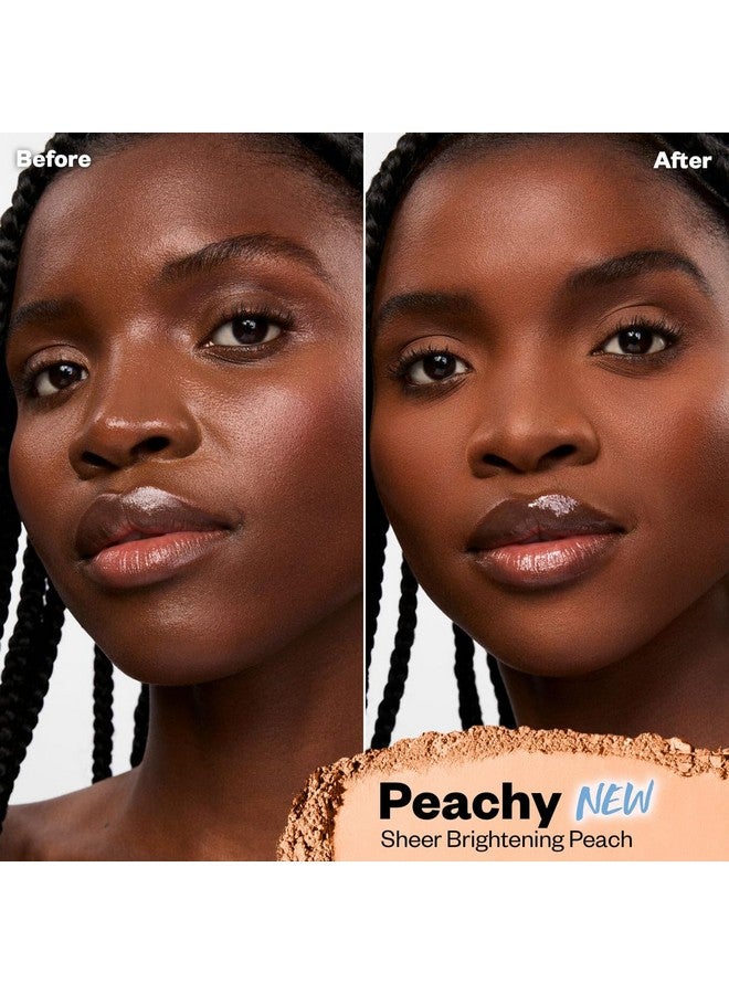 Kosas Cloud Set Face Brightening Powder - Pressed Brightening Powder, Smooths Shine Control, Coverage for Dark Undereye & Uneven Skin - Lightweight Setting Powder - Peachy (Sheer Brightening Peach) - Image 2
