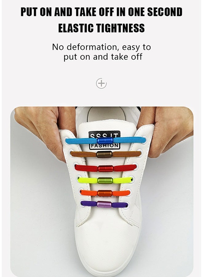 إم إكس إن أربطة أحذية بستة قطع، لا أربطة أحذية برباط عنق، أربطة أحذية مطاطية، مقاس واحد يناسب جميع البالغين والأطفال - Image 5