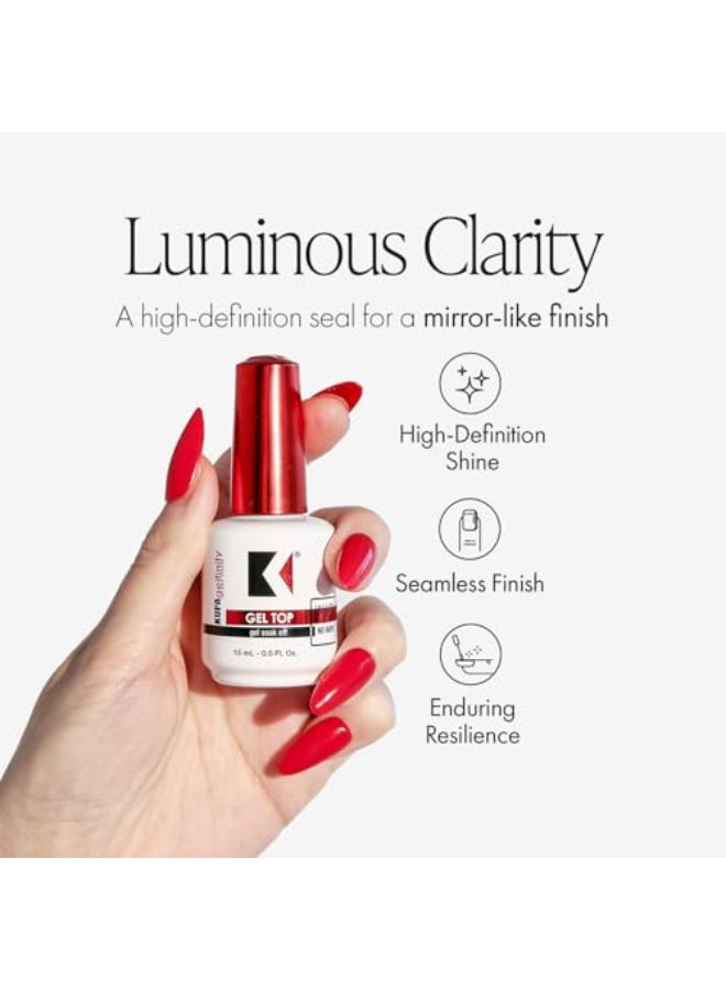 KUPA GelFinity - Soak Off Gel - Top Coat Glossy Finish (No-Wipe) 8.0 Fl Oz - Image 4