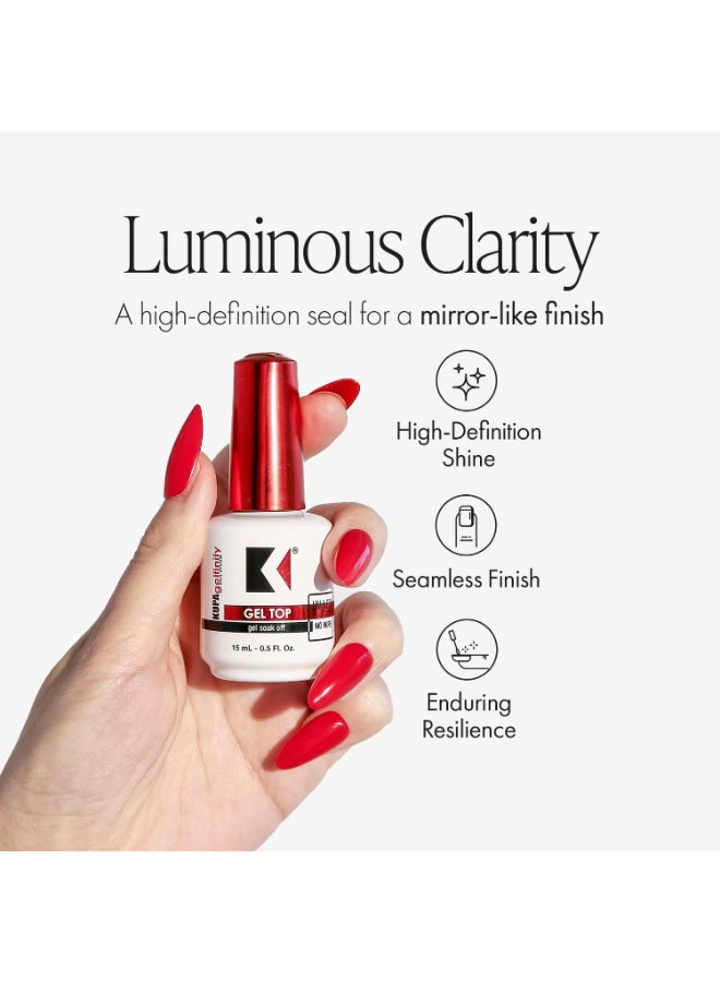KUPA GelFinity - Soak Off Gel - Top Coat Glossy Finish (No-Wipe) 8.0 Fl Oz - Image 5