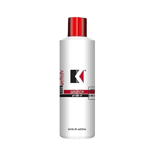 KUPA GelFinity - Soak Off Gel - Top Coat Glossy Finish (No-Wipe) 8.0 Fl Oz - Image 1