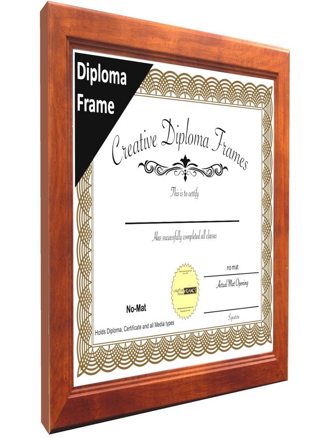 كرييتف بكتشر فريمز إطار صور إبداعي مقاس 13.5 × 15.5 بوصة، إطار شهادة مطابق تمامًا - بدون إطار داخلي، إطار من خشب الجوز داكوتا، لعرض الصور أو الأعمال الفنية مع علاقة جدارية مثبتة - Image 3