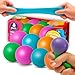 Playbees Pull Stretch Squeeze Stress Balls 8 Balls Elastic Sensory Balls for Stress Anxiety Relief Calming Fidgets for Kids Adults Assorted Color Balls for Autism ADHD Classroom Use - Image 2
