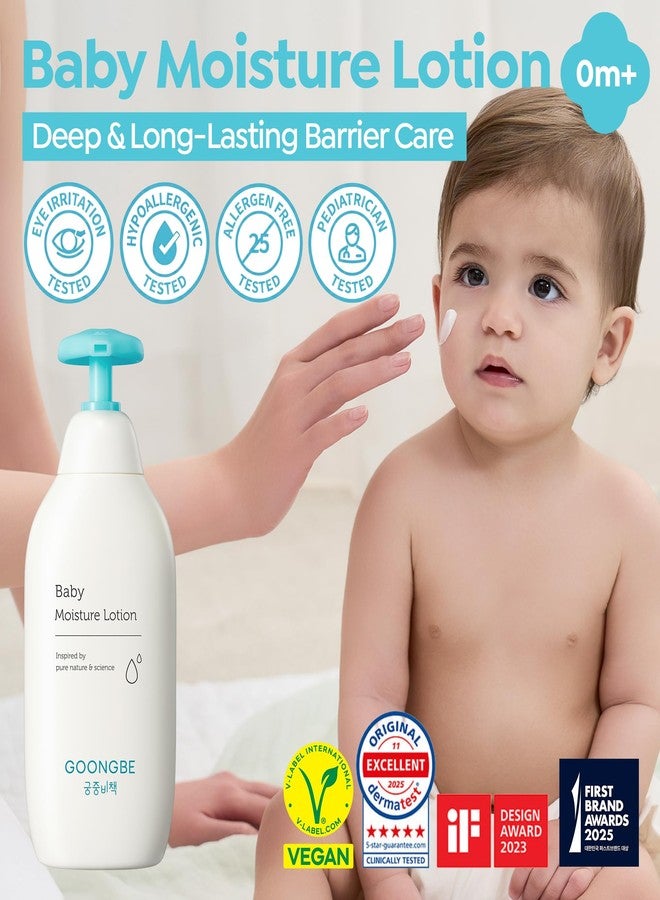 GOONGBE Moisture Lotion - Korean Baby Body Moisturizer - Hypoallergenic Moisturizing & Calming Daily Skincare for Dry Skin - Fast Absorbing, Naturally Derived Non-Greasy Lotion, 11.8 oz. - Image 2
