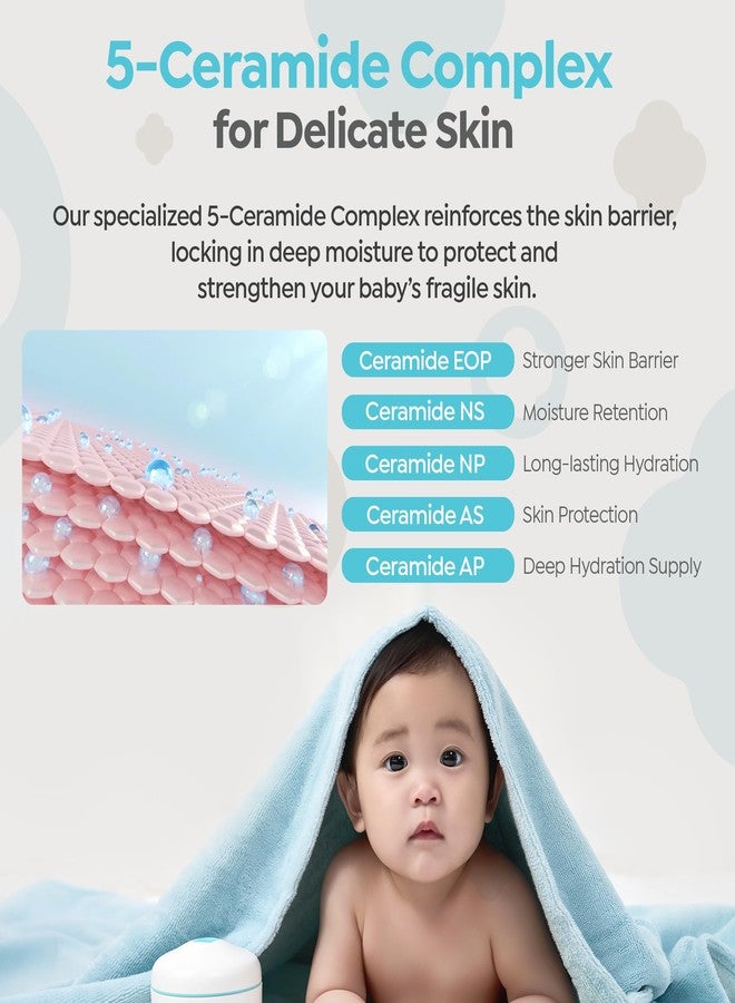 GOONGBE Moisture Lotion - Korean Baby Body Moisturizer - Hypoallergenic Moisturizing & Calming Daily Skincare for Dry Skin - Fast Absorbing, Naturally Derived Non-Greasy Lotion, 11.8 oz. - Image 5