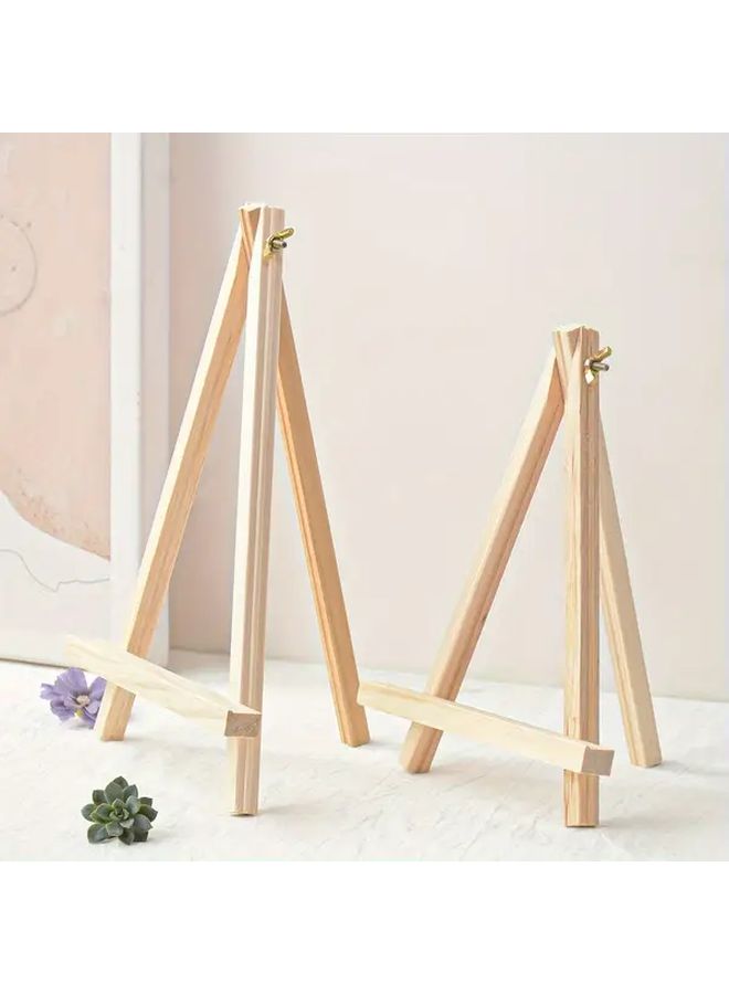 1pc Adjustable Wooden Mini Easel Vintage Desktop Holder For Tablets Phones Art - Image 5