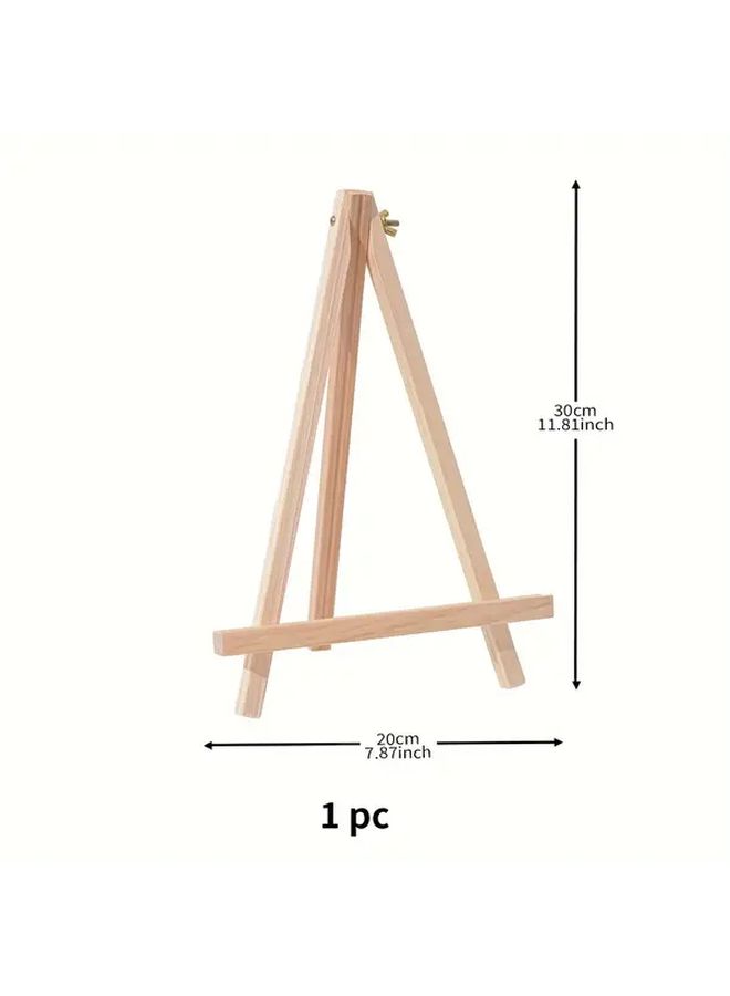1pc Adjustable Wooden Mini Easel Vintage Desktop Holder For Tablets Phones Art - Image 2
