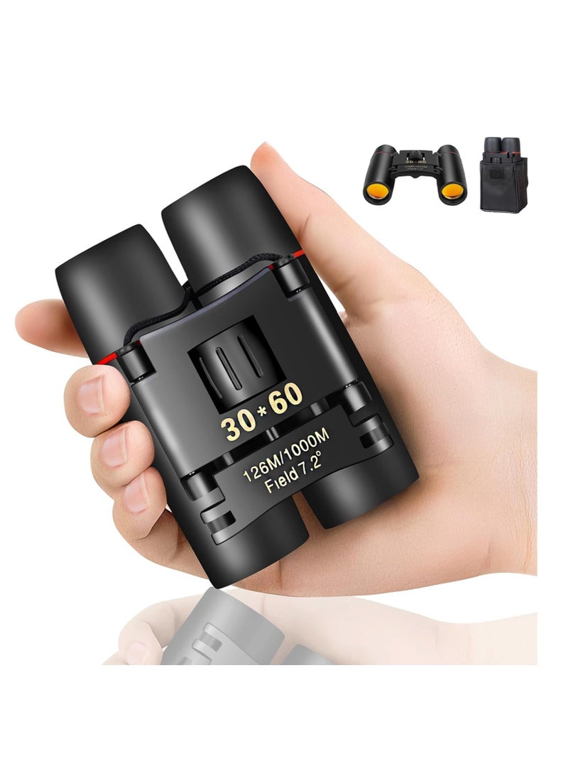 Generic - Compact Binoculars, HD Mini Portable Outdoor Binoculars, Pocket Lightweight Folding Binoculars for Adults and Children Bird Watching Hunting, Watching Shows, Traveling and Tourism - Image 1