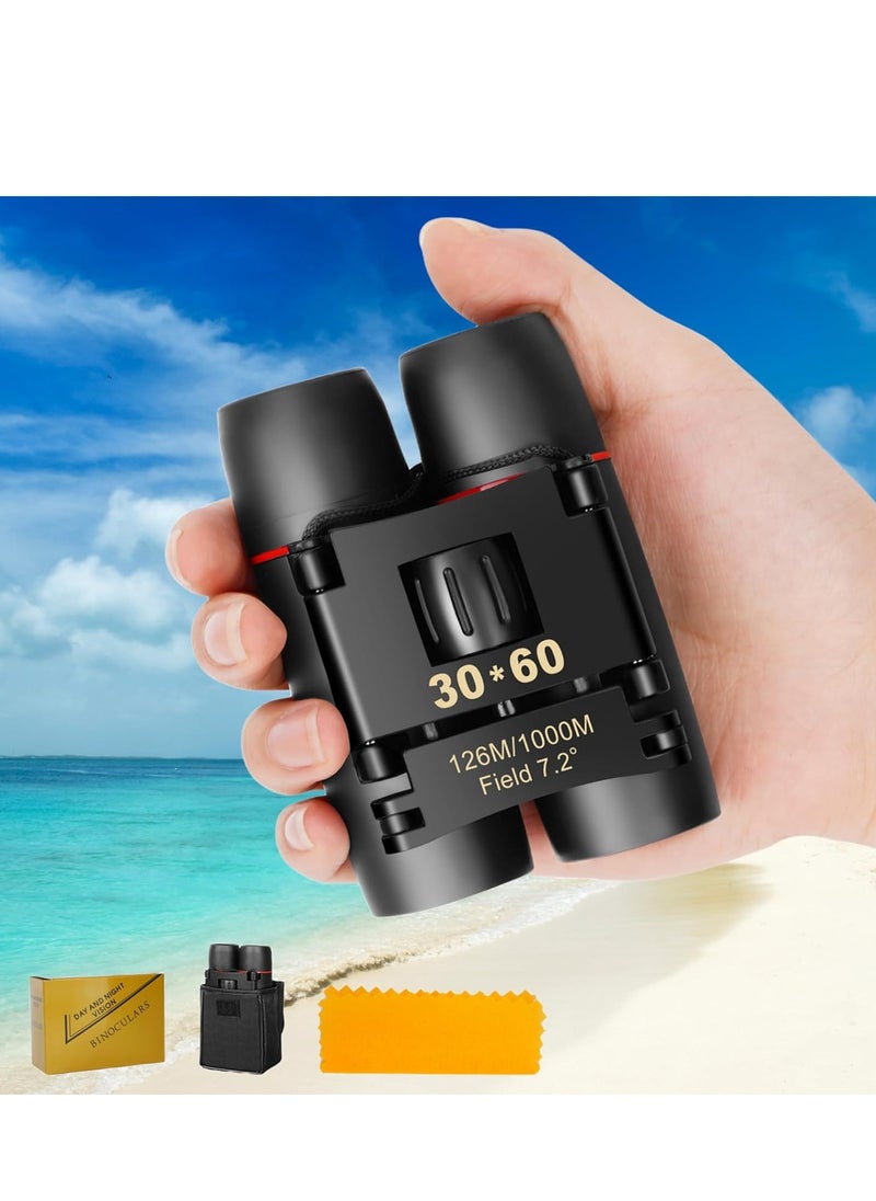 Generic - Compact Binoculars, HD Mini Portable Outdoor Binoculars, Pocket Lightweight Folding Binoculars for Adults and Children Bird Watching Hunting, Watching Shows, Traveling and Tourism - Image 1