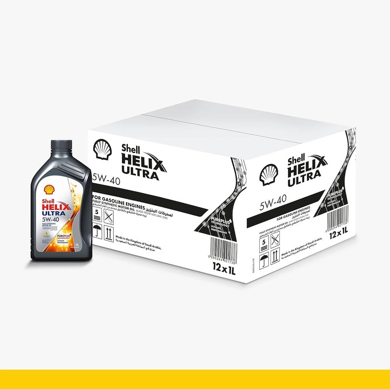 Shell Helix Ultra l 5W-40 -Carton (1Liter x 12 pcs) - Image 2