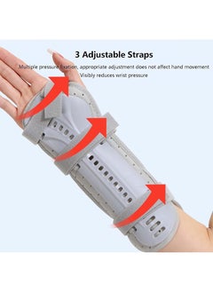 ZCM-HAPPY 2 Pieces Wrist Ulna Radius Fracture Fixator Left and Right Wrist Support with Sling Protector and Splint for Children Distal Forearm Support (18cm)  - Image 4