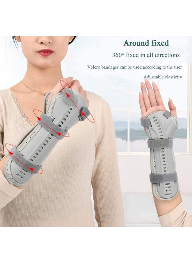 2 Pieces Wrist Ulna Radius Fracture Fixator Left and Right Wrist Support with Sling Protector and Splint for Children Distal Forearm Support (18cm)