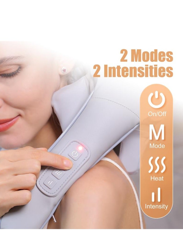 Loquat 6D Deep Tissue Kneading Neck  Shoulder Massager with Heat - Electric Shiatsu Full Body Massage for Back, Legs, Feet  Muscles Pain Relief | Portable for Home, Office, Car Use | Mother's Day - Image 5
