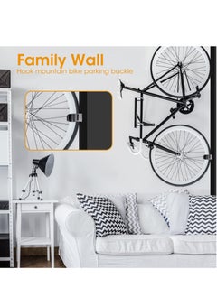 Excefore Bike Wall Mounts, Bike Wall Mounts for Garage, Mountain Bicycle Wall Rack Storage System, Adjustable Bicycle Parking Clip Bike Hooks for Wall for Basement or Garage Space Saver  - Image 4
