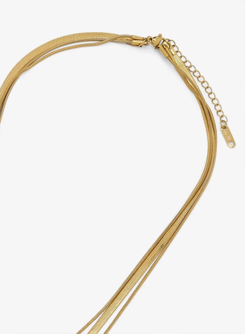 Seventy Five  Layered Gold Chain Necklace for Men | Best Price UAE