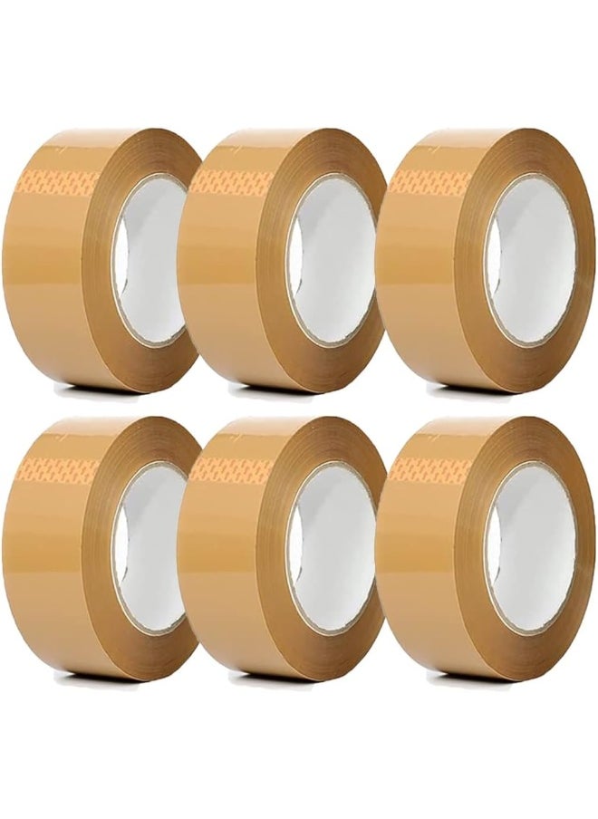 Royal Apex Royal Apex Brown Packaging Tape 2 Inch For Parcels And Boxes - Pack Of 6  - Image 1
