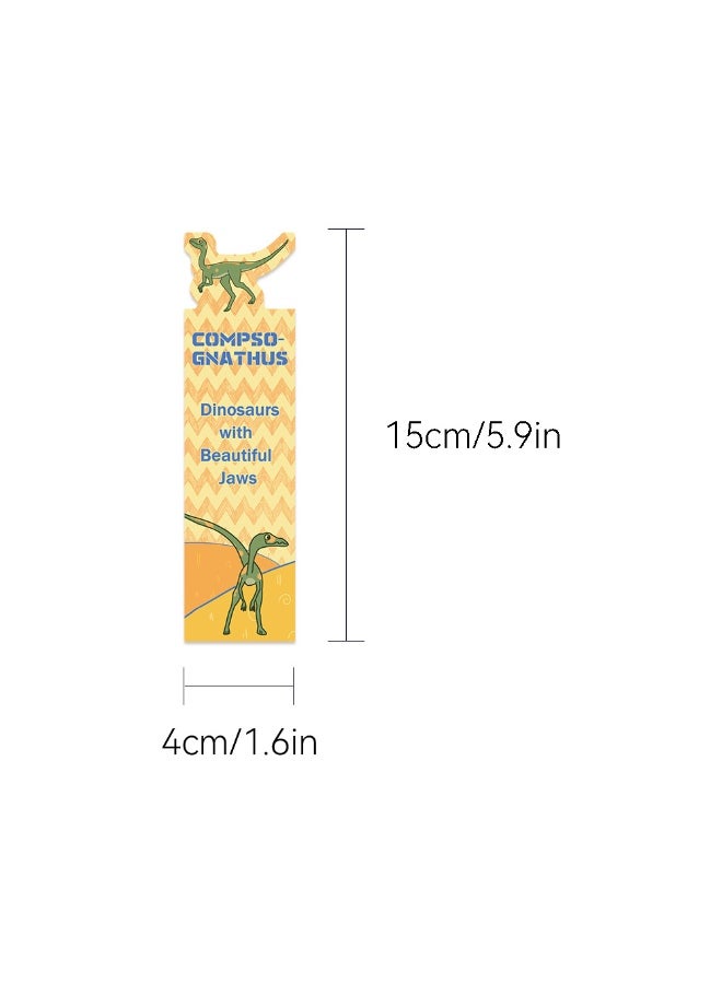 30 قطعة من علامات مرجعية على شكل ديناصور، علامة مرجعية مضحكة، علامة مرجعية لطيفة على شكل ديناصور للأطفال والمدرسة والمكتب والطلاب والمراهقين ومحبي قراءة الكتب وهدايا الفصل الدراسي - Image 4