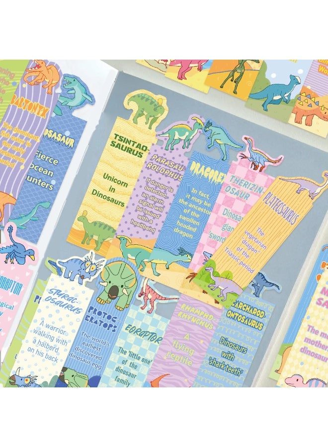30 قطعة من علامات مرجعية على شكل ديناصور، علامة مرجعية مضحكة، علامة مرجعية لطيفة على شكل ديناصور للأطفال والمدرسة والمكتب والطلاب والمراهقين ومحبي قراءة الكتب وهدايا الفصل الدراسي - Image 5