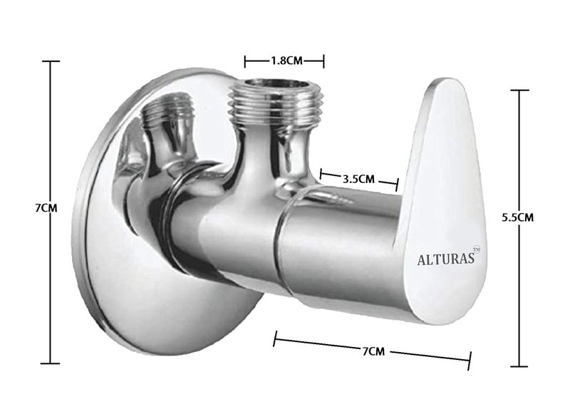 ALTURAS Alturas stainless steel Jazz Angle valve Chrome Plated_set of 3  - Image 2