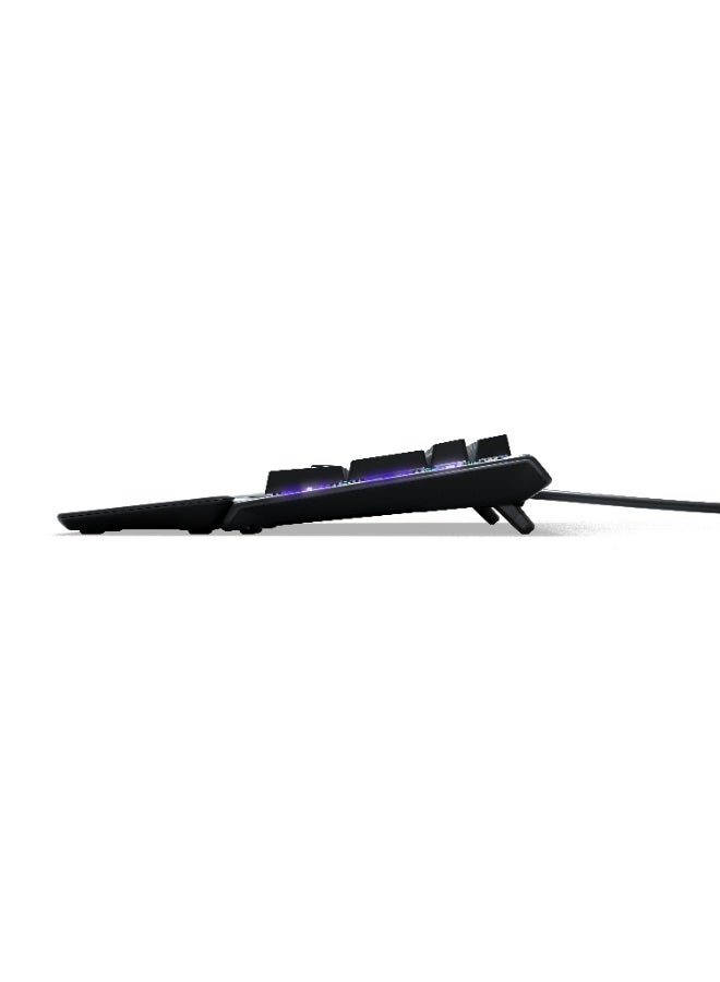ستيل سيريز لوحة مفاتيح الألعاب Apex 3 RGB مع إضاءة USB 10 مناطق RGB مقاومة للماء IP32 مع مسند معصم مغناطيسي - أسود AR - Image 4