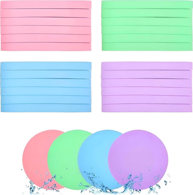 Professional Makeup Remover sponge - a multi-colored facial cleansing tool, made for delicate makeup removal, deep pore cleansing, skin rejuvenation (24pcs)
