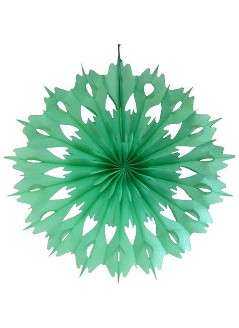 Funcart 16 Snowflake Paper Fan Apple Green
