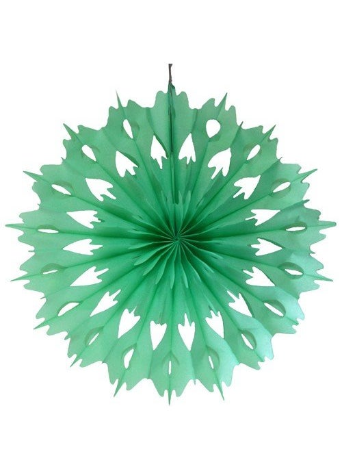 Funcart Funcart 16 Snowflake Paper Fan Apple Green 