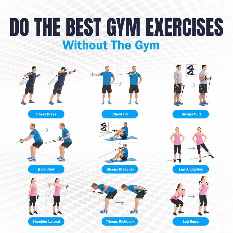 Bodylastics مجموعة حبال المقاومة من Bodylastics PRO Series - 6 حبال، مقابض، أحزمة كاحل، رافعة باب، حقيبة حمل حبال تمارين ثقيلة - تقنيات تقليل المشبك والضغط المسجلة ببراءة اختراع (280 رطل أقصى ضغط) - Image 5